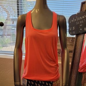 Orange active top with braided back